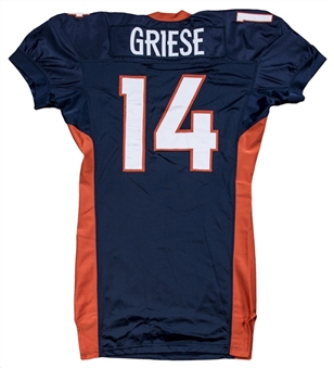 2002 Brian Griese Game Used Denver Broncos Home Jersey (MEARS A10)
